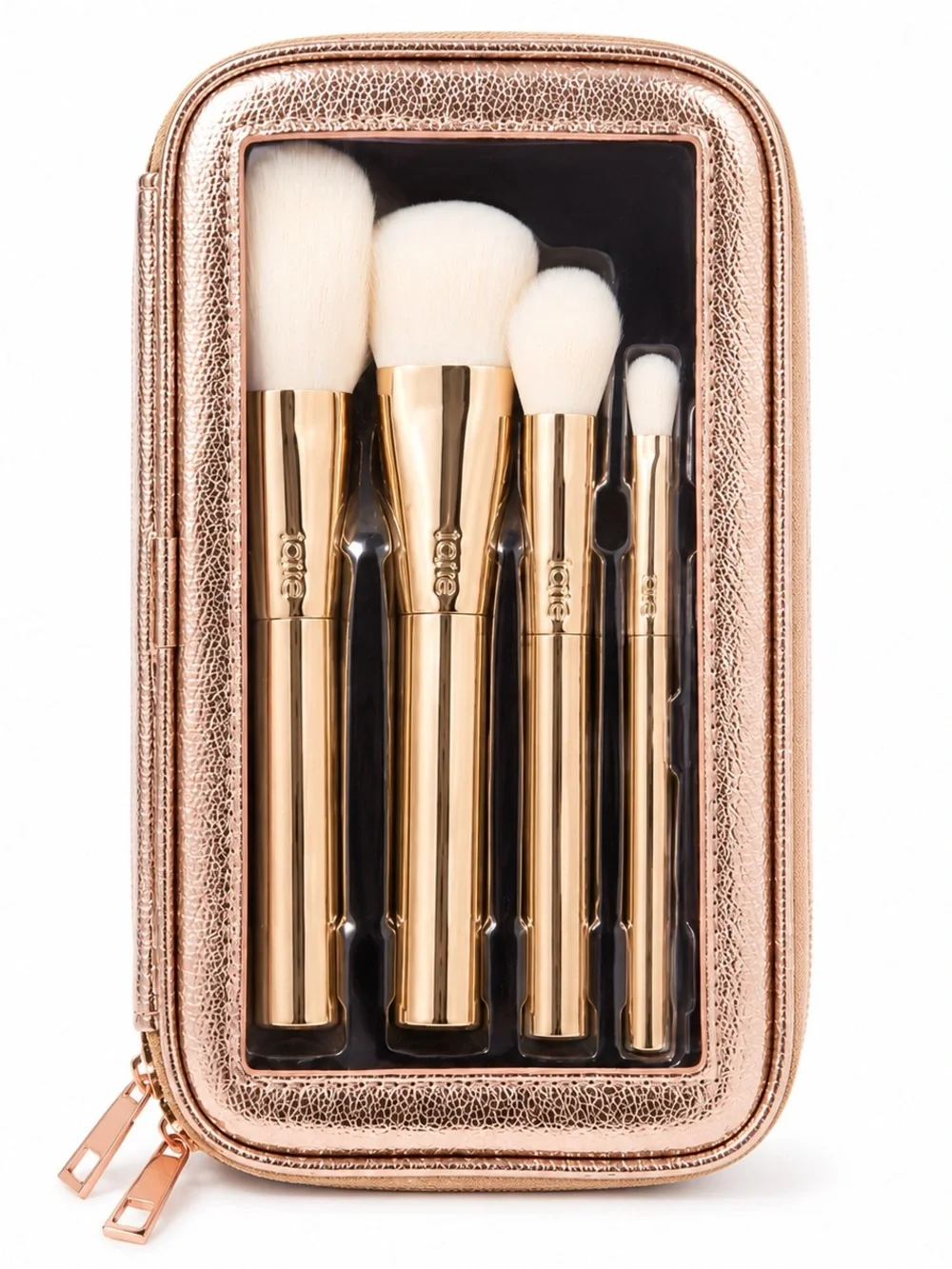 Tarte Gold Dusters 5 Piece Brush Set & Travel Case